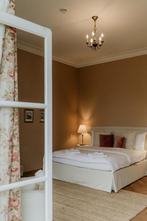 Postel nebo postele na pokoji v ubytování B&B Kasteel Den Tip
