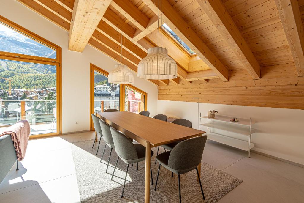 Posezení v ubytování Luxury Penthouse Sonnenhof