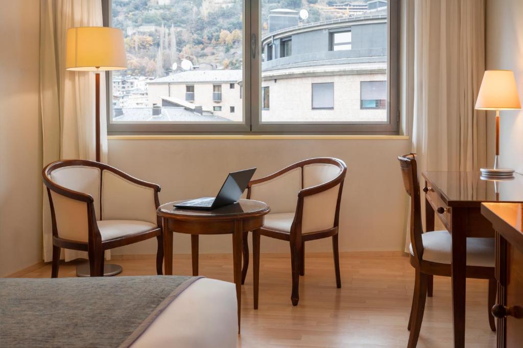 A seating area at Hesperia Andorra
