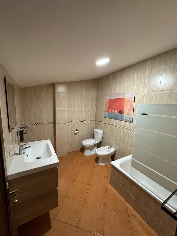 Kúpeľňa v ubytovaní Duplex Arrebol