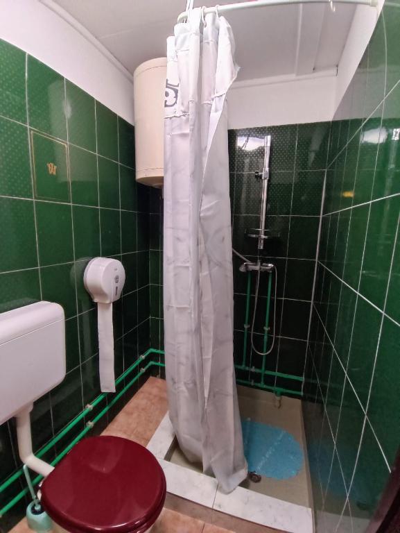 Koupelna v ubytování Színes Apartmanok és Kemencés Apartmanok