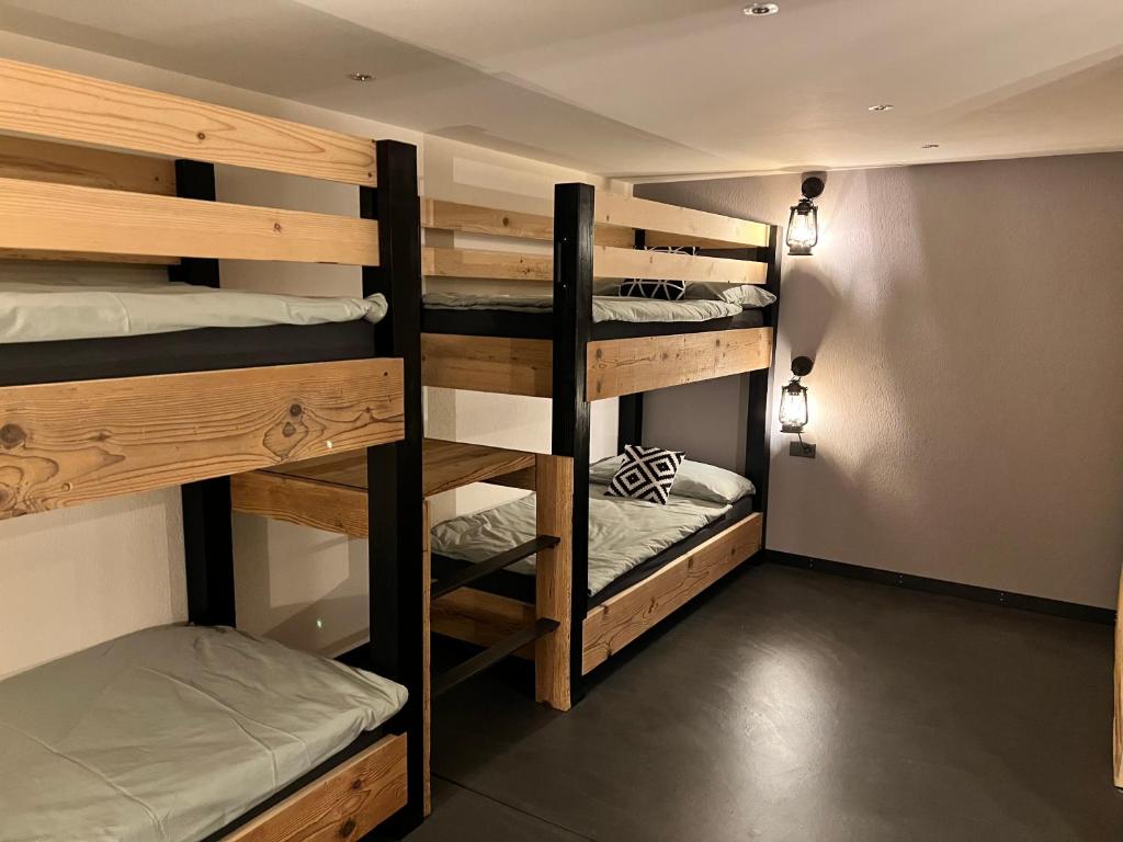 Postel nebo postele na pokoji v ubytování Chalet Charbon