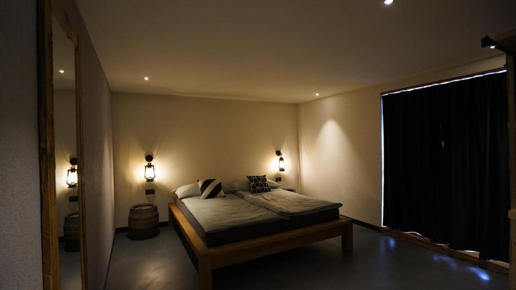 Postel nebo postele na pokoji v ubytování Chalet Charbon