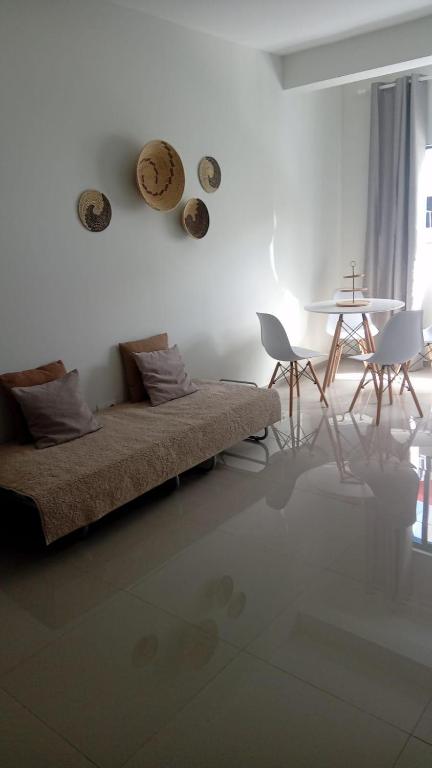 Χώρος καθιστικού στο Apartamentos Beira-Mar