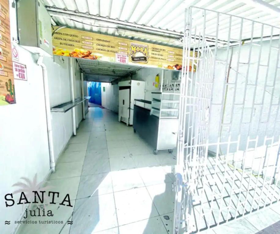 A cozinha ou cozinha compacta de Santa Julia Alojamiento
