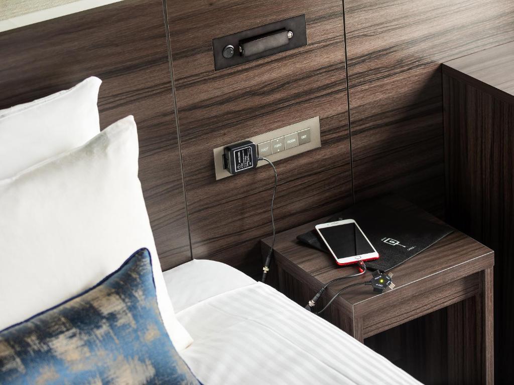 TV a/nebo společenská místnost v ubytování Mitsui Garden Hotel Ginza-gochome