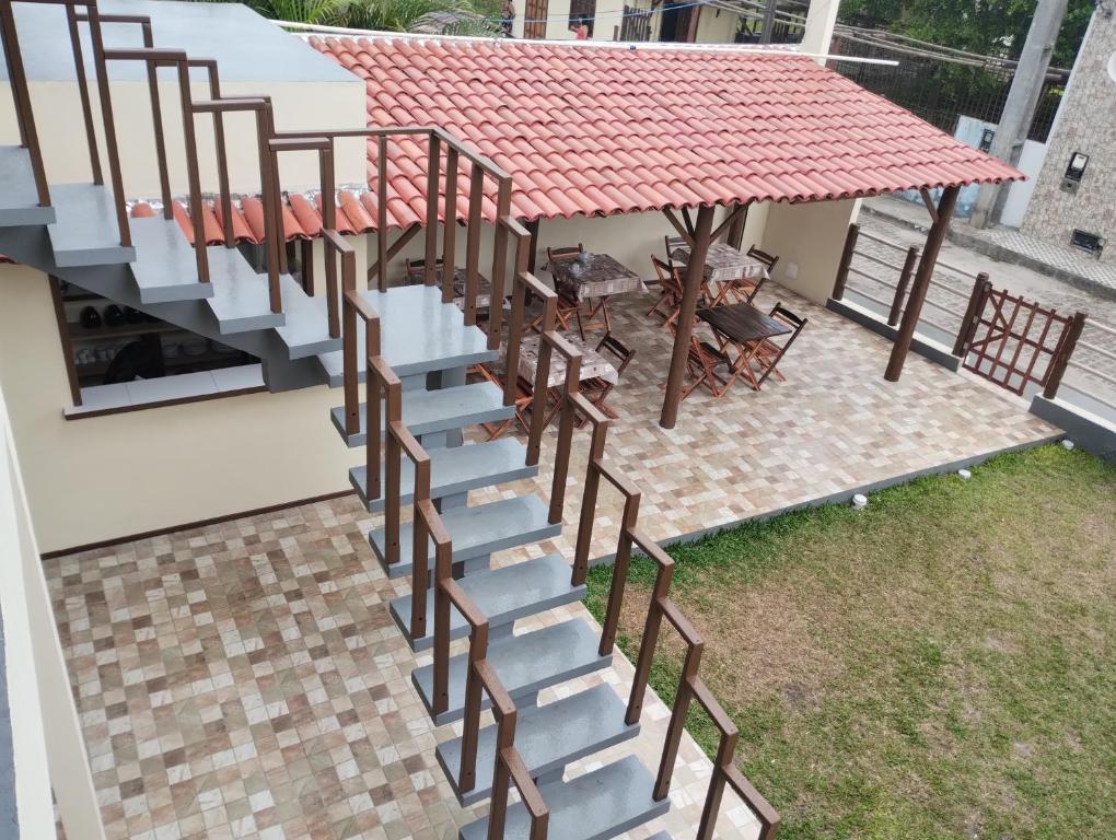 Balkón nebo terasa v ubytování Boipeba Encantos