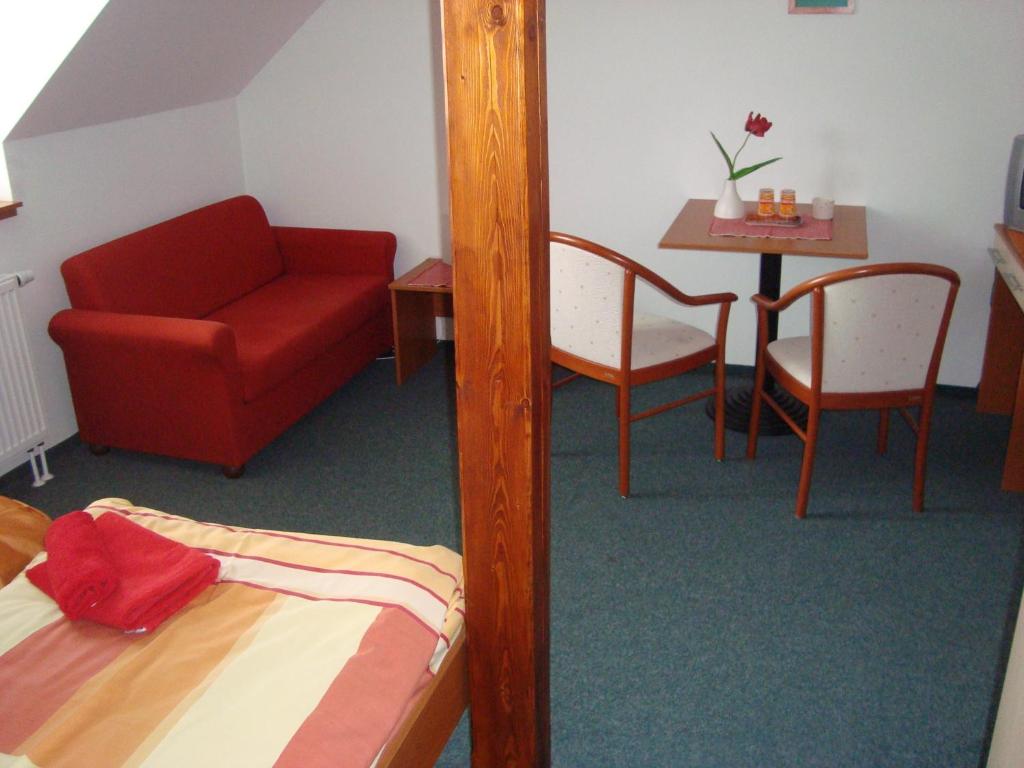 Posezení v ubytování Hotel u Kapra