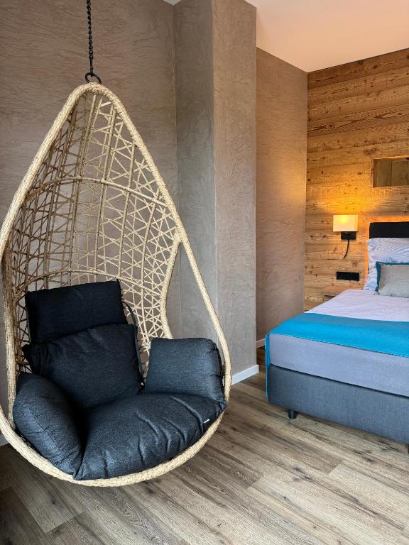 Postel nebo postele na pokoji v ubytování Veenland Hotel