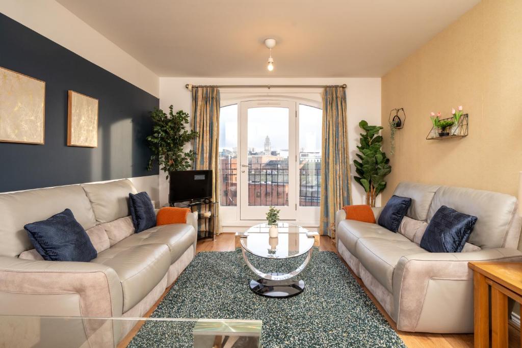 Гостиная зона в Cathedral Quarter Pad - Stylish Apt - Free Parking