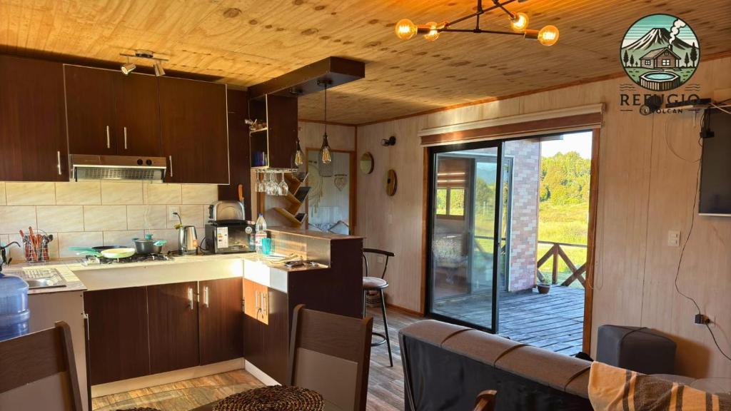 cabaña vista al volcán con opción a tinaja