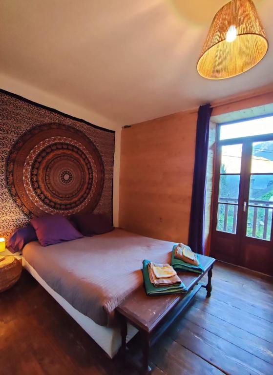 Postel nebo postele na pokoji v ubytování Chambre d'Hôtes - Eco Gîte la Grange