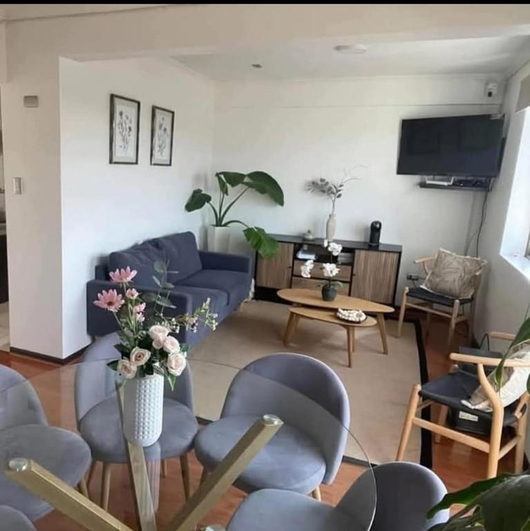 Posezení v ubytování Departamento San Carlos