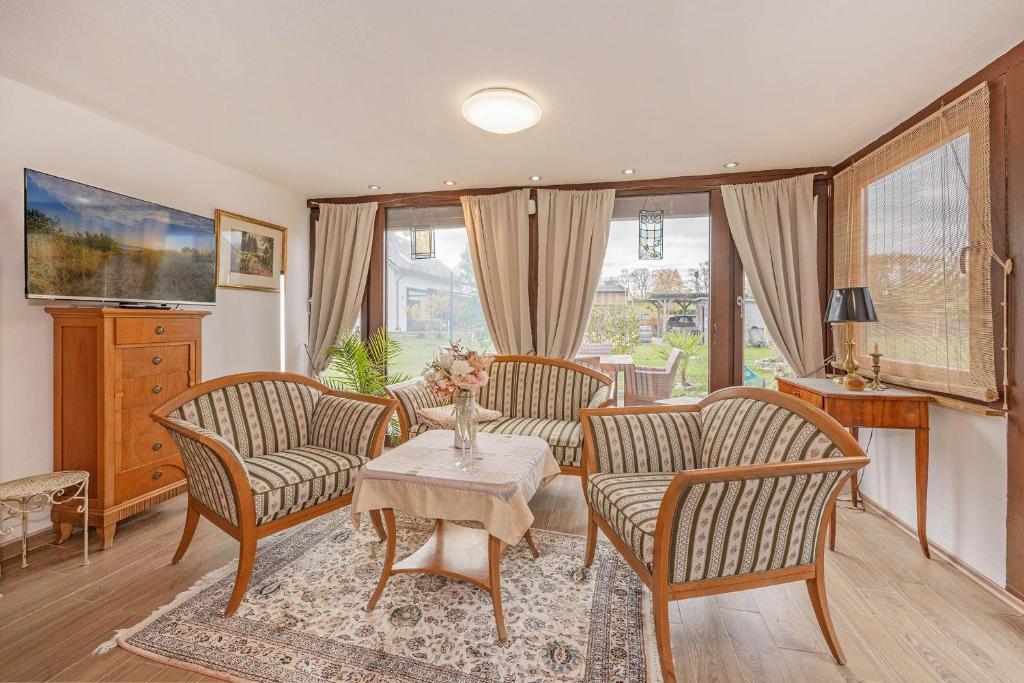 Χώρος καθιστικού στο zum Fachwerkhaus