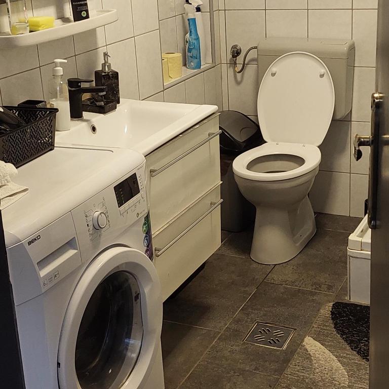 Koupelna v ubytování Újszeged apartman