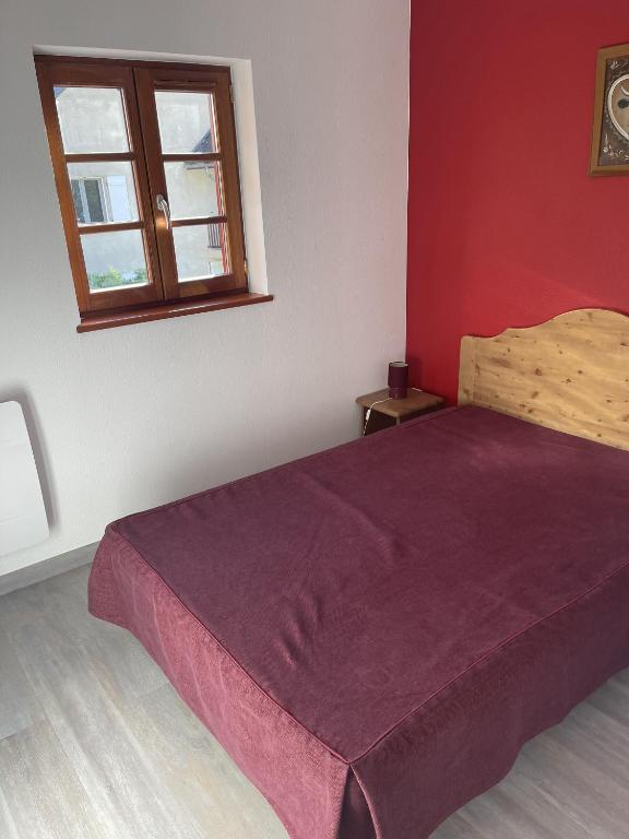 Postel nebo postele na pokoji v ubytování Location Logement T3 à Vignec dans les Pyrénées