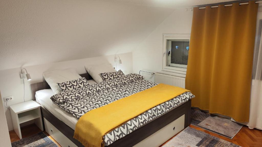 Postel nebo postele na pokoji v ubytování River house HRIB