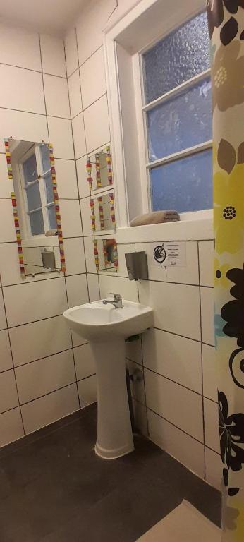 Koupelna v ubytování Hostal Po