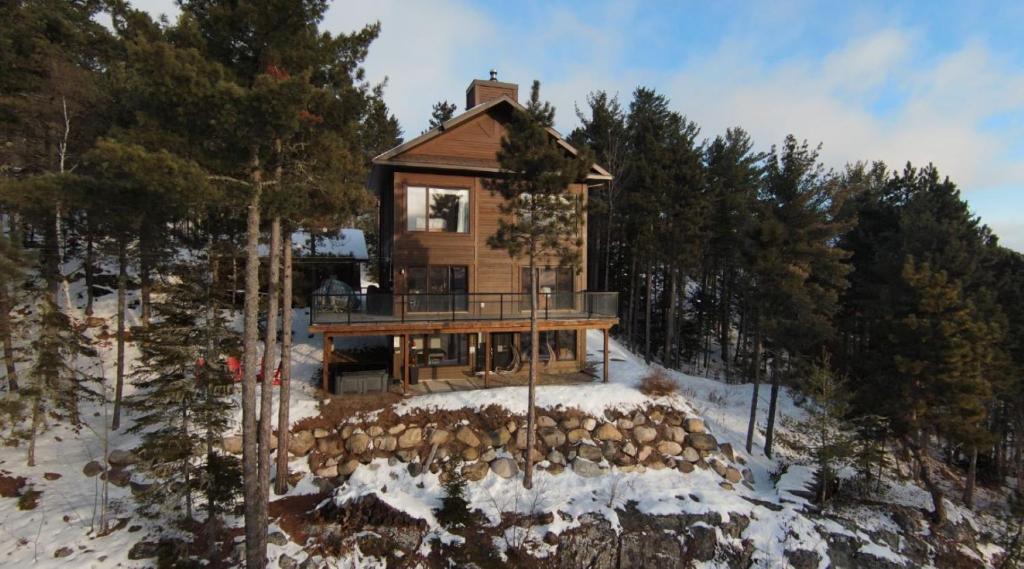 Villa Experience Nature Le Nid v zimě