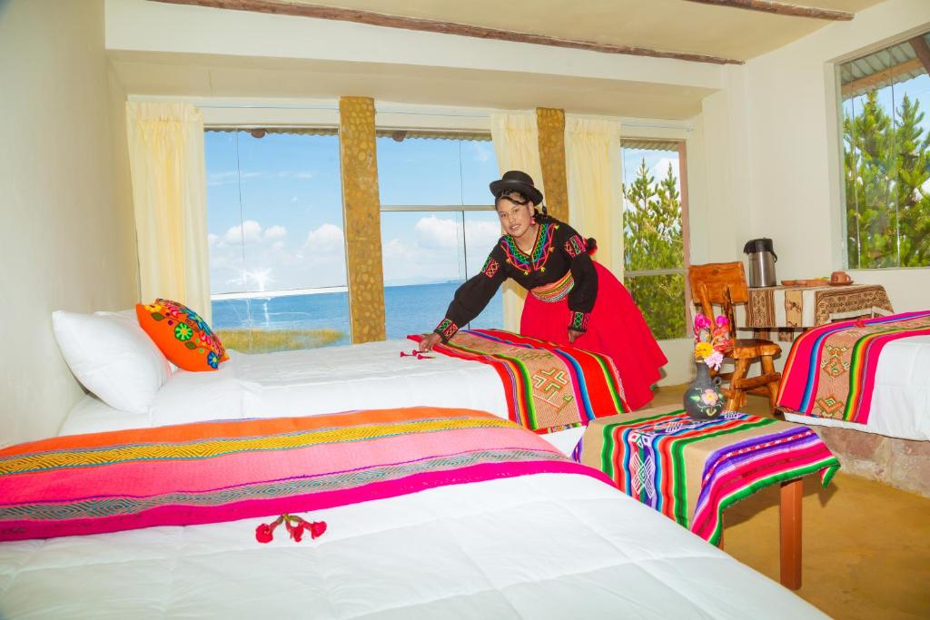 titicaca lodge - LUQUINA - Camera Familiare Con Vista Sul Lago