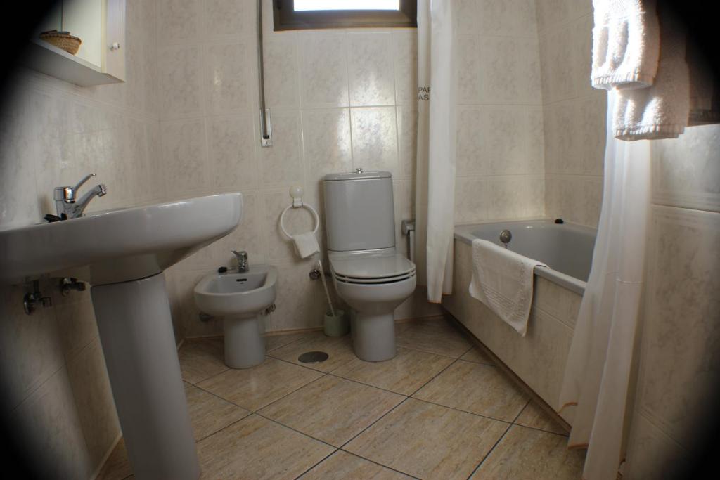 Koupelna v ubytování Hotel Las Nieves
