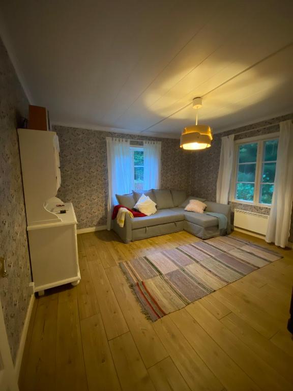 Postel nebo postele na pokoji v ubytování Kleines Haus in Schweden