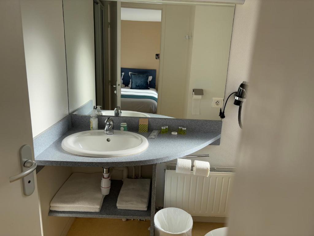 Koupelna v ubytování Hôtel Comme chez soi