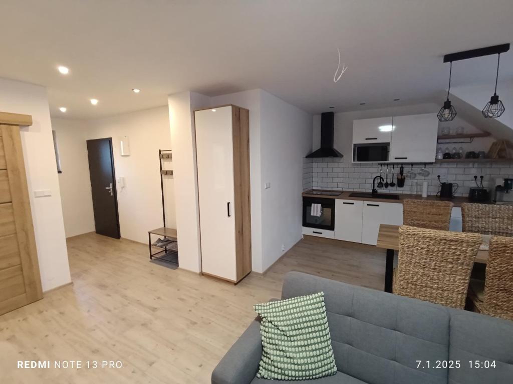 Kuchyň nebo kuchyňský kout v ubytování Apartmány Zdíkov
