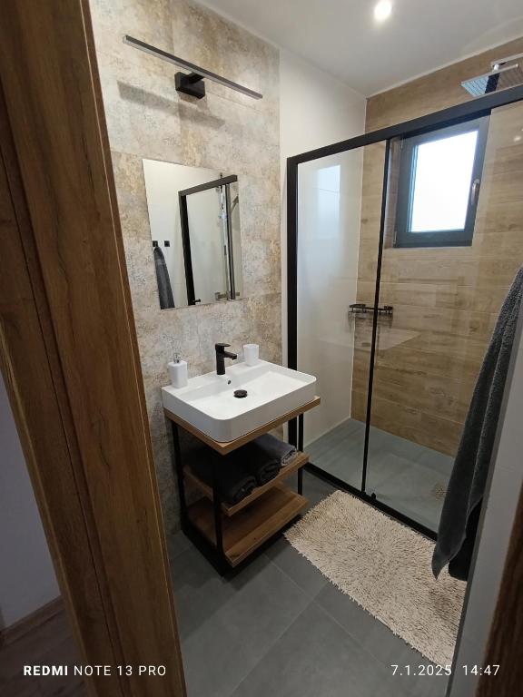 Koupelna v ubytování Apartmány Zdíkov