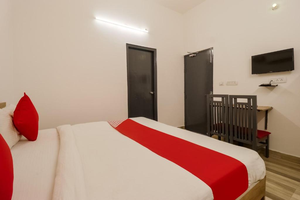 Postel nebo postele na pokoji v ubytování Super Hotel O Perky Stay