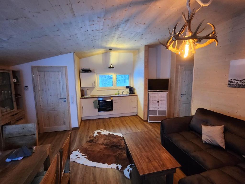Kuchyň nebo kuchyňský kout v ubytování Alpenhaus Flügelbeck - Selbstversorgung