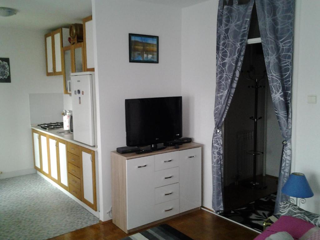 Telewizja i/lub zestaw kina domowego w obiekcie Apartment Karlos