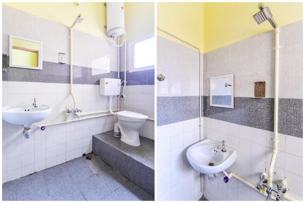 Koupelna v ubytování Hotel O Aruljothi Gandhipuram Bus Terminus
