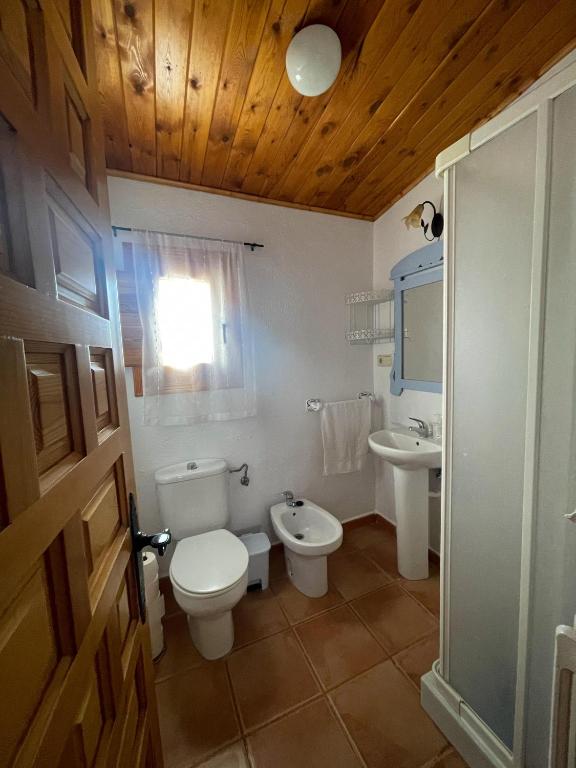 Koupelna v ubytování Complejo Rural Almizran