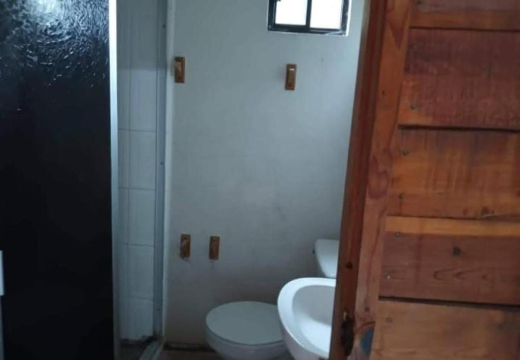 Koupelna v ubytování Las cabañas de don beto