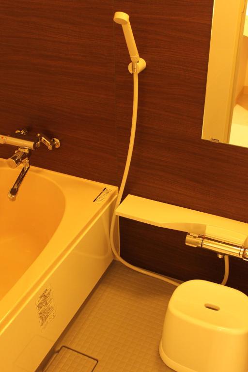Koupelna v ubytování Hotel Boti Boti