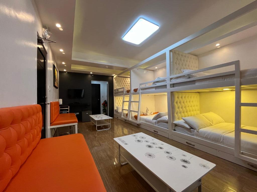 Posezení v ubytování Rangya Hotel