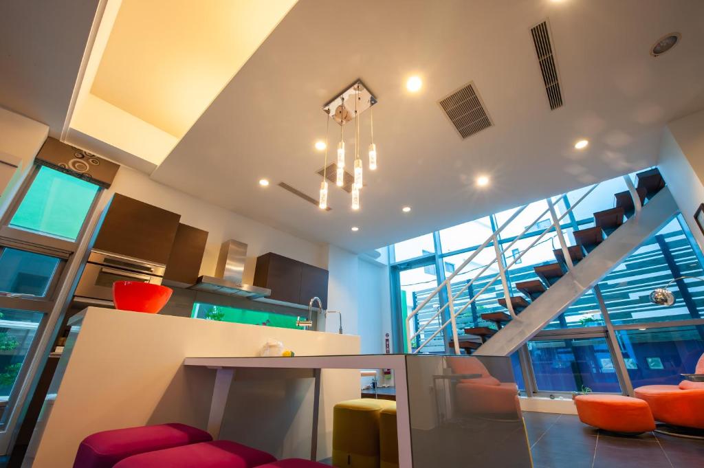 Kuchyň nebo kuchyňský kout v ubytování Hai Pu B&B