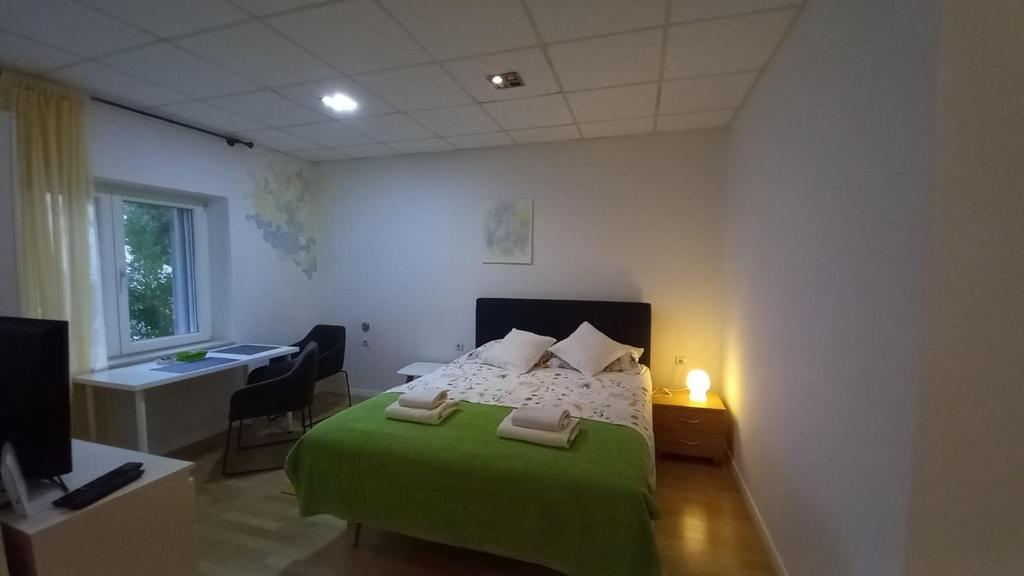 Posteľ alebo postele v izbe v ubytovaní Apartment Zsa Zsa Zenta 1