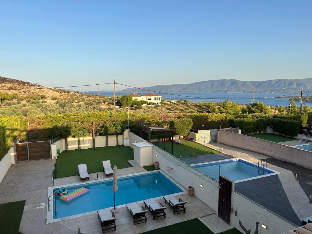 Πισίνα στο ή κοντά στο Villa Adamantia