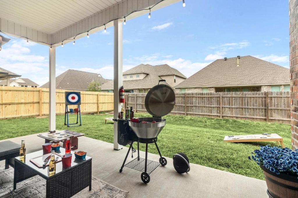 Grillfaciliteterne i feriehuset som gæsterne kan bruge