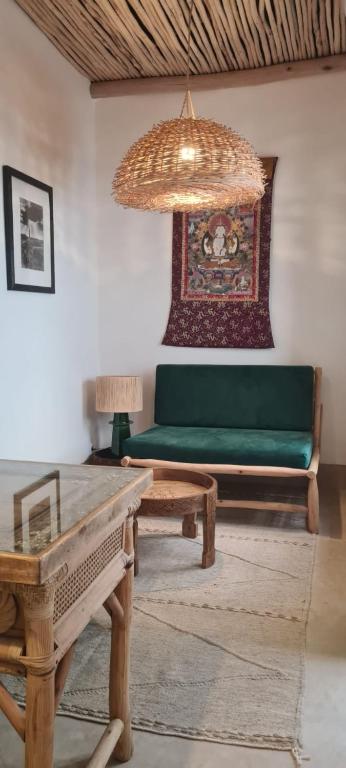 Posezení v ubytování Riad Amaya
