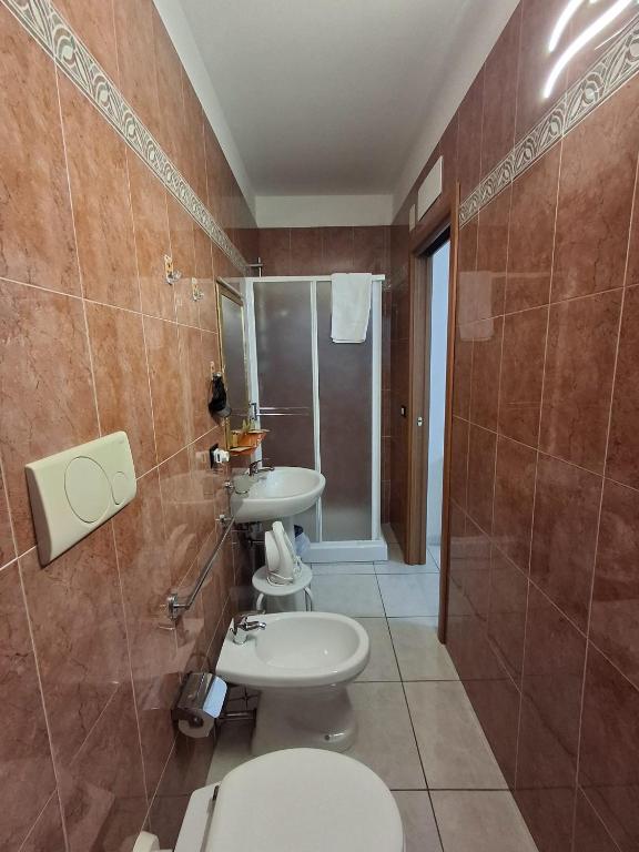 Koupelna v ubytování B&B Da Rocco