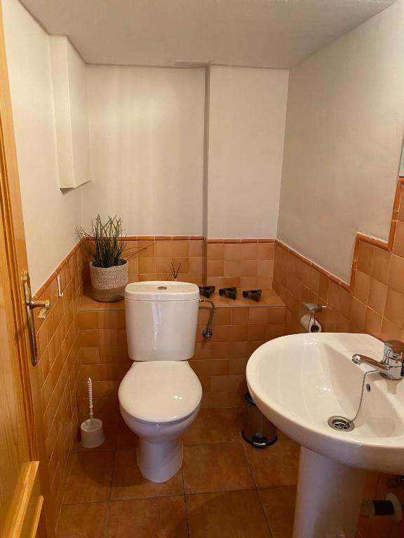 Koupelna v ubytování Casa el Paraíso del Lago Alojamiento Rural