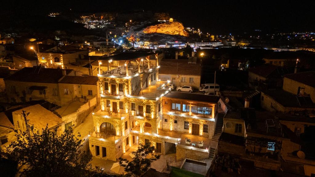 Nespecifikovaný výhled na destinaci Ürgüp nebo výhled na město při pohledu z hotelu