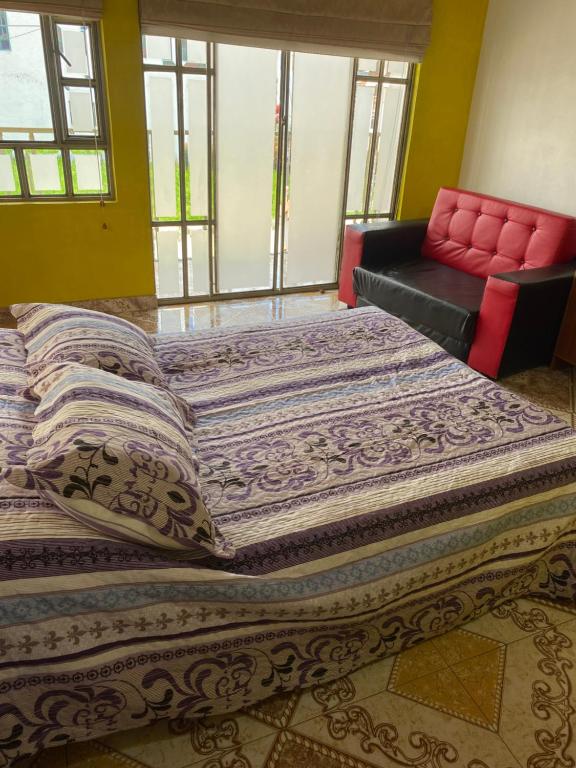 Postel nebo postele na pokoji v ubytování Hospedaje Rodal