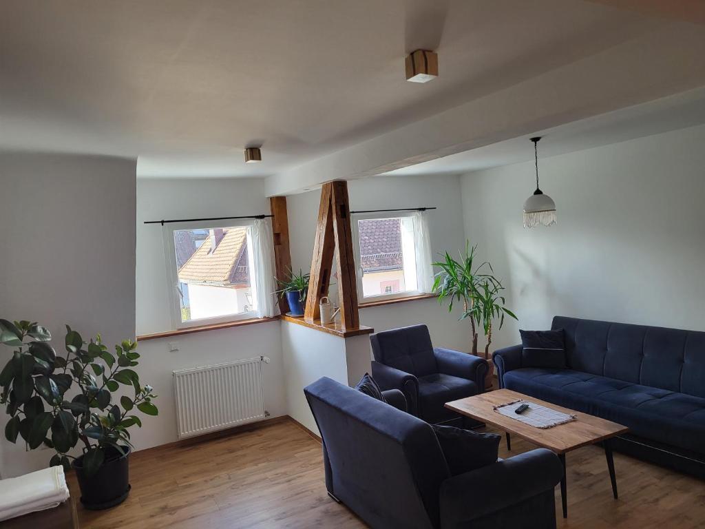 Posezení v ubytování Ferienwohnung Maja