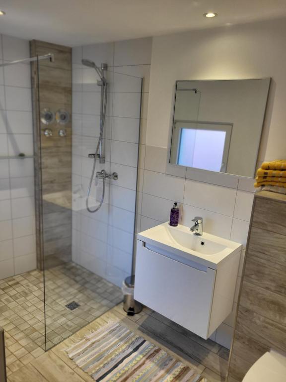 Koupelna v ubytování Ferienwohnung Maja