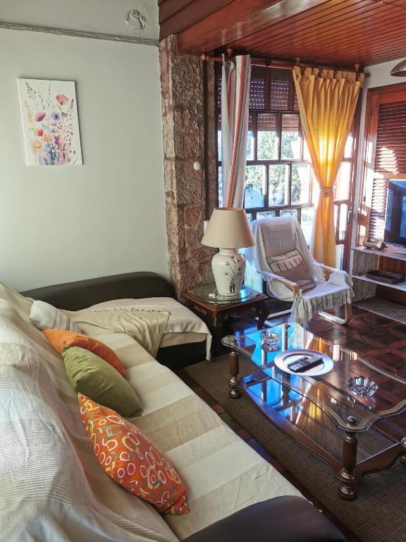 Zona de estar de Chalet céntrico costero en Gijón