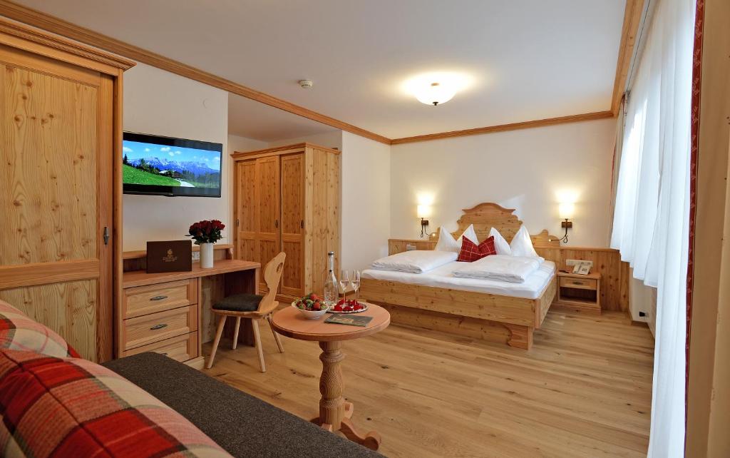 Postelja oz. postelje v sobi nastanitve Hotel Ritterhof Ellmau